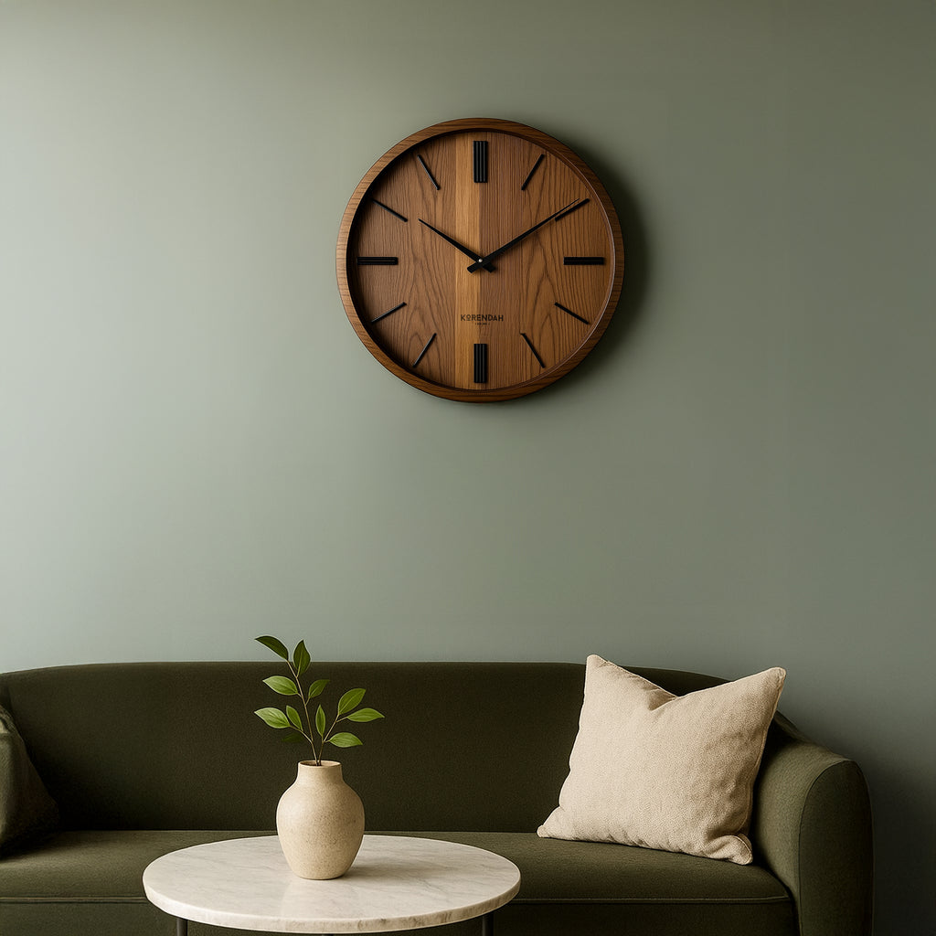 Korendah – Natural Wood Edition - Ahşap Saat - 001