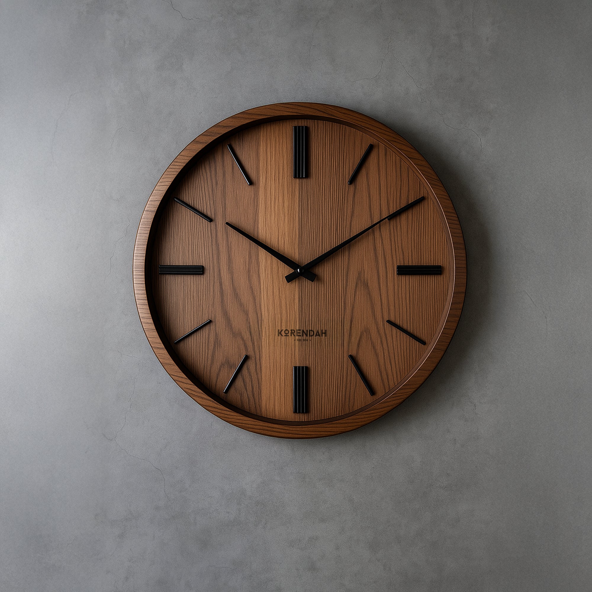 Korendah – Natural Wood Edition - Ahşap Saat - 001