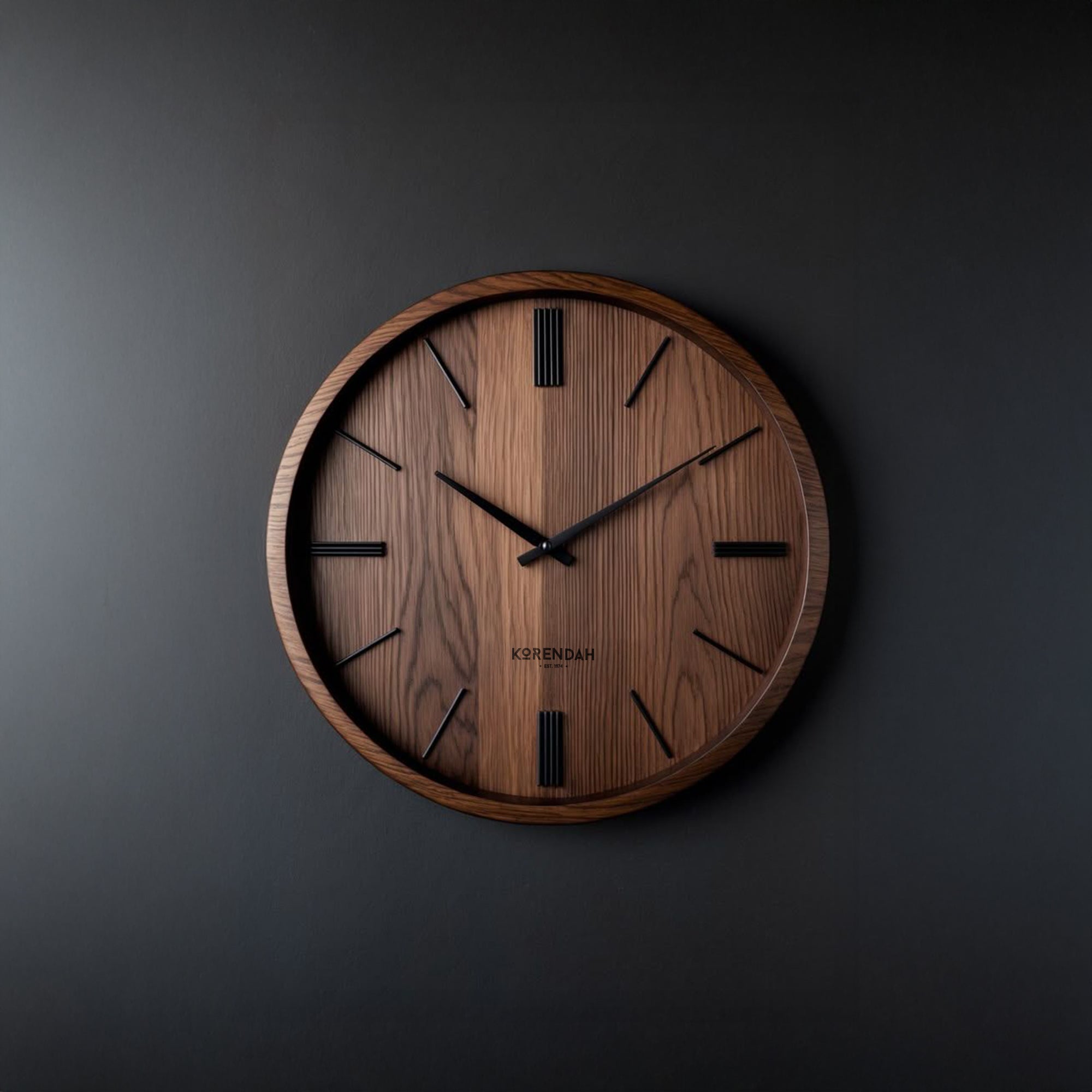 Korendah – Natural Wood Edition - Ahşap Saat - 001