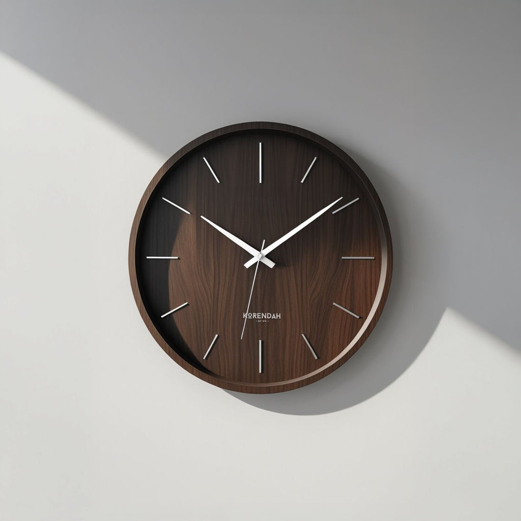 Korendah – Natural Silver Edition - Ahşap Saat - 002