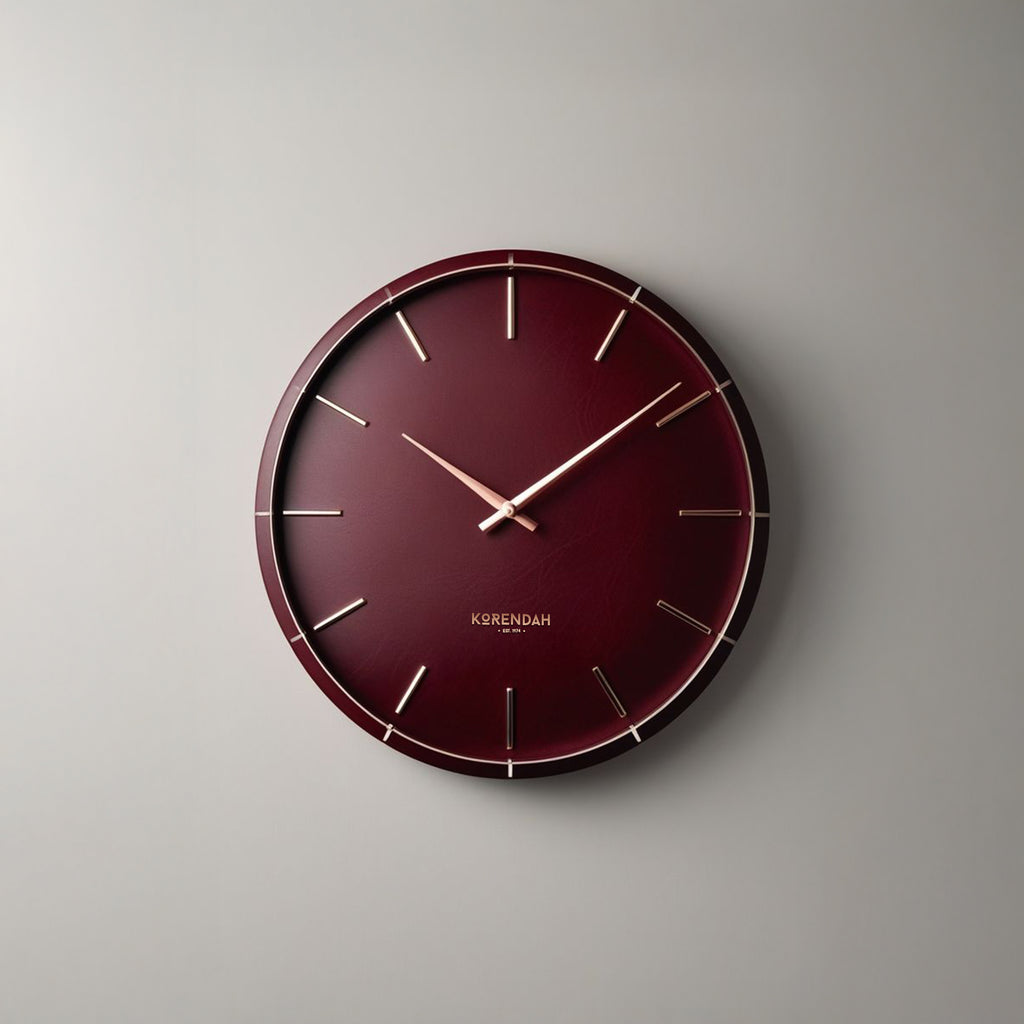 Korendah – Bordeaux Leather Frame Edition Saat Bordo - 004