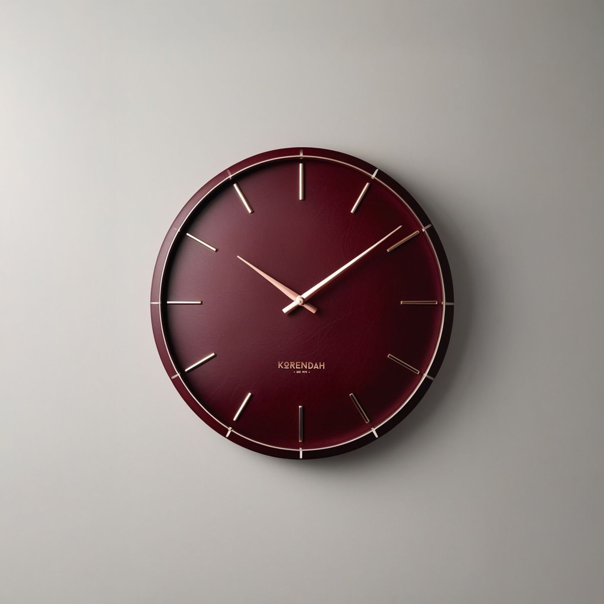 Korendah – Bordeaux Leather Frame Edition Saat Bordo - 004