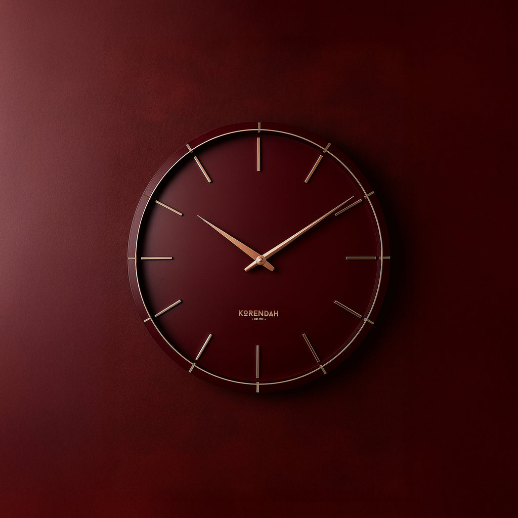 Korendah – Bordeaux Leather Frame Edition Saat Bordo - 004