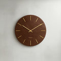 Brown Leather Gold Edition - Kahverengi Deri Dokulu Saat - 0122