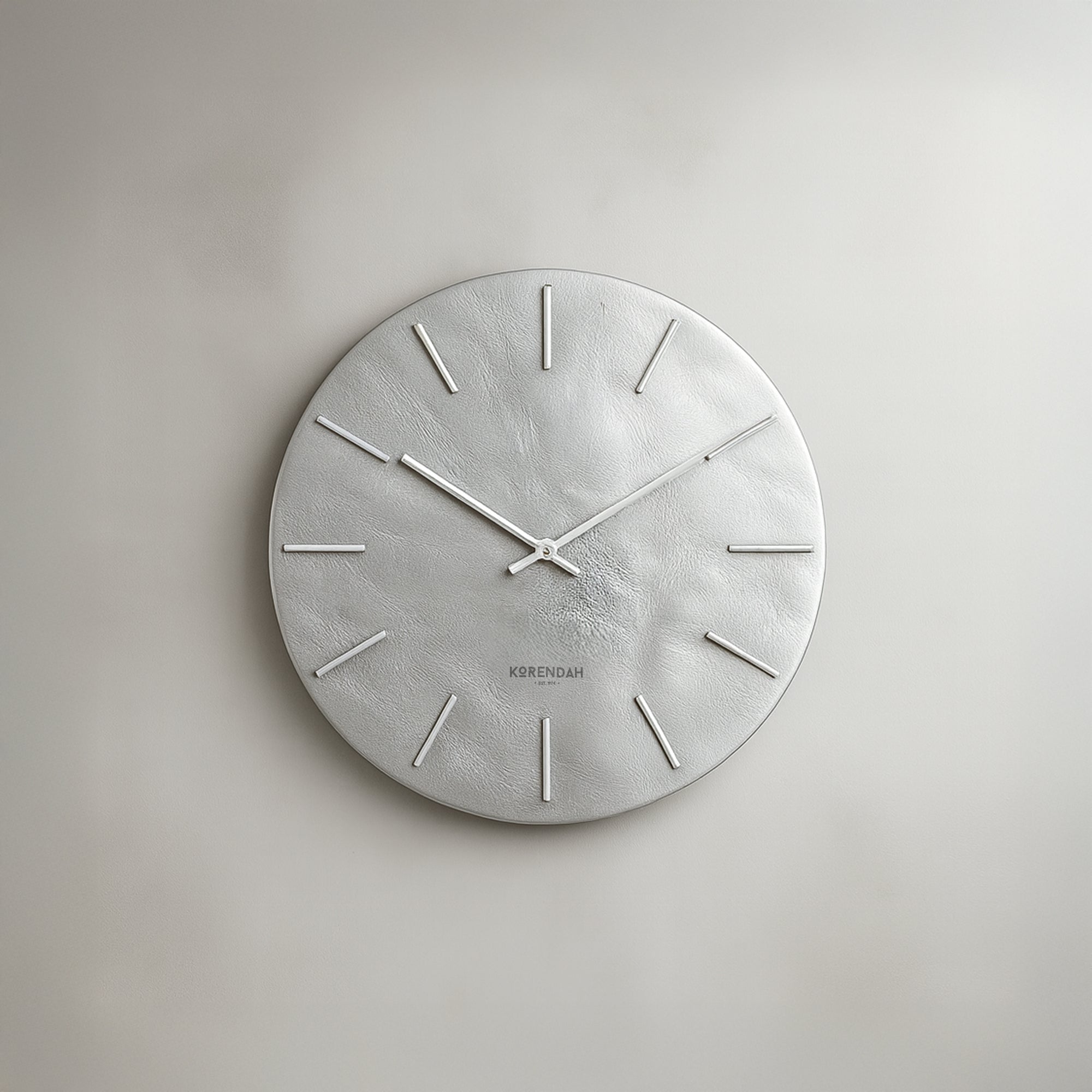 Grey Leather Silver Edition - Gümüş Deri Saat - 0114