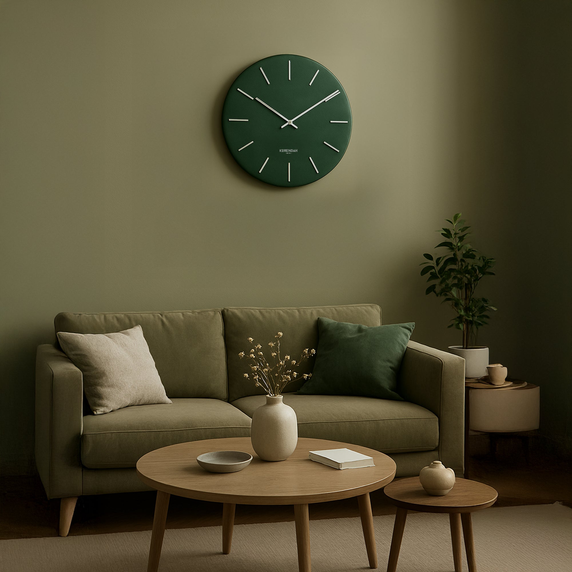 Khaki Leather Silver Edition - Haki Saat - 0115