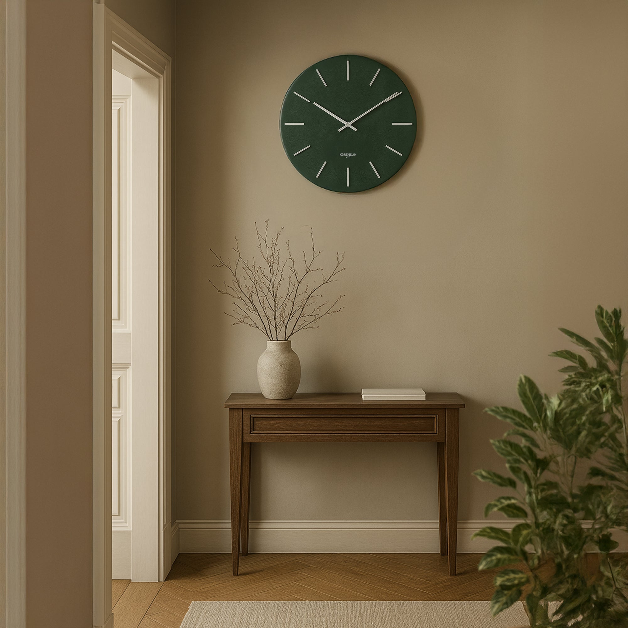 Khaki Leather Silver Edition - Haki Saat - 0115