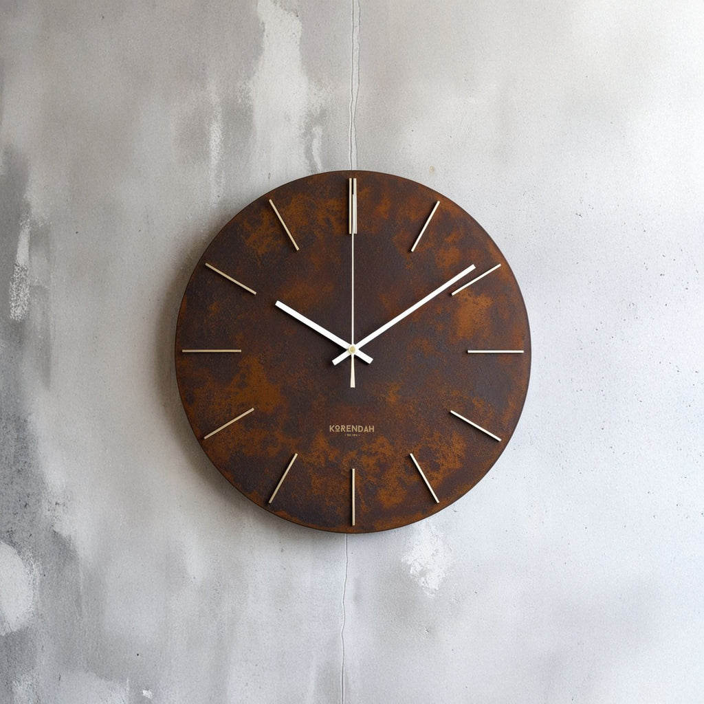Industrial Rust Gold Edition - Paslı Efekt Saat - 0117