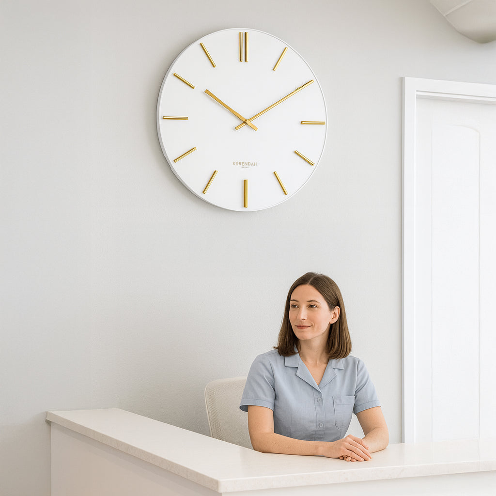 White Radiance Gold Edition - Beyaz Deri Saat - 0119